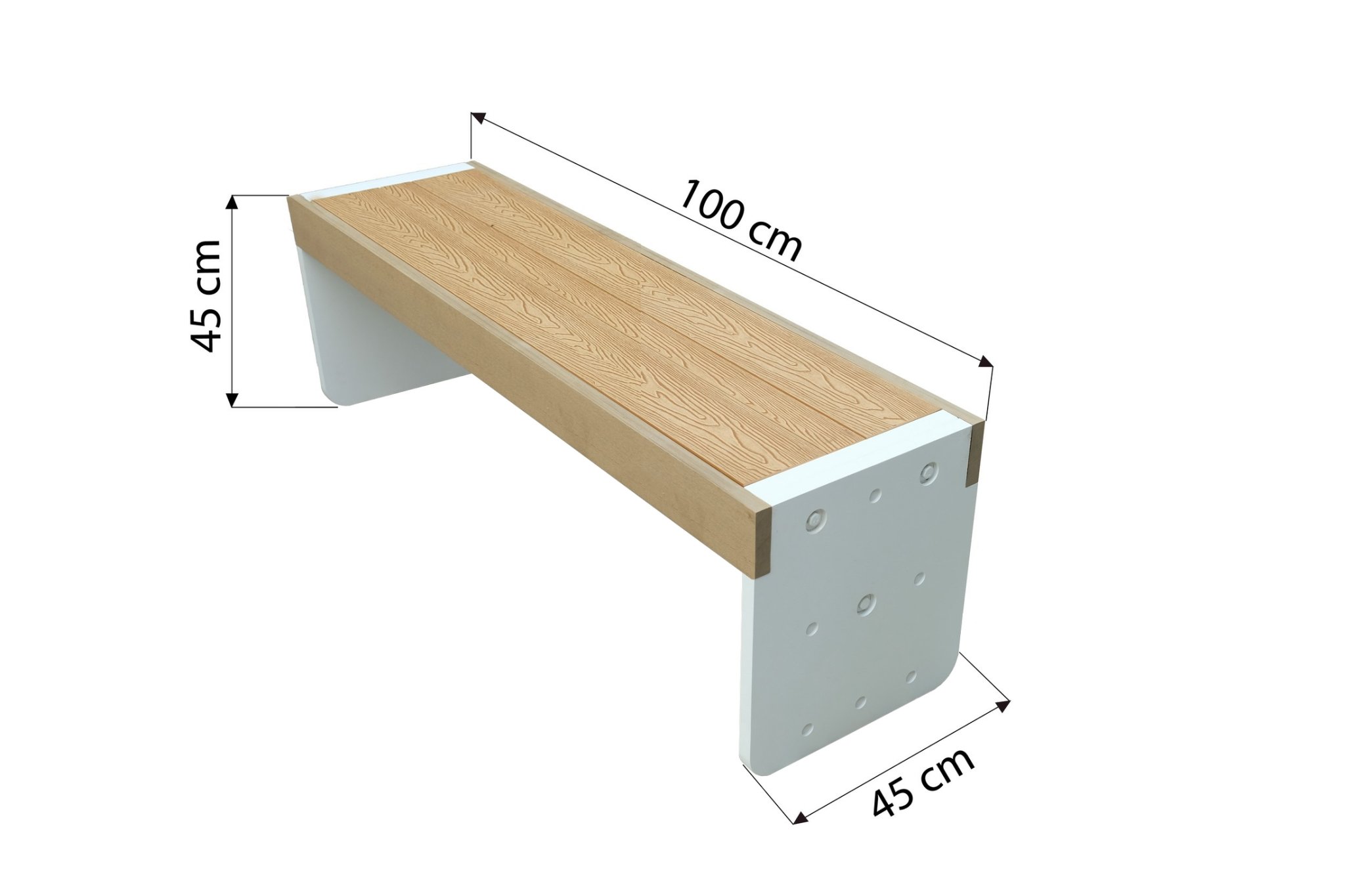 ม้านั่งภายนอก SALABANSUAN CUBE LIGHT 100CM สีไม้ธรรมชาติ_1